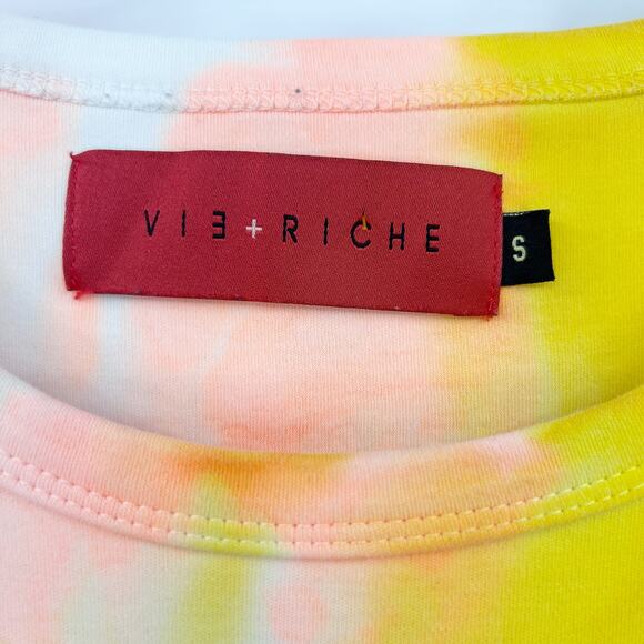 Vie + Riche For A Good Time Shirt Multi Color Mens Size Small Flaw - Picture 6 of 12